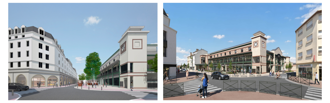 La future halle du marché